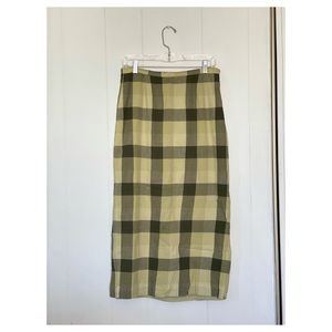 Clueless plaid maxi skirt vintage retro